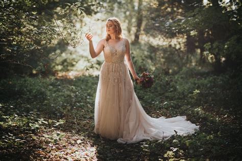 Woodland bridal shoot at Dalkeith Country Park and Restoration Yard — Sophia Grace Couture