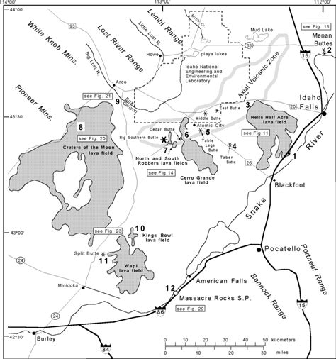 Map of the field trip area showing the location of the axial volcanic ...