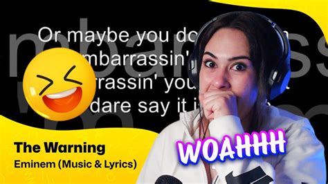 Reaction Eminem - The Warning - Eminem (Music & Lyrics) - YouTube