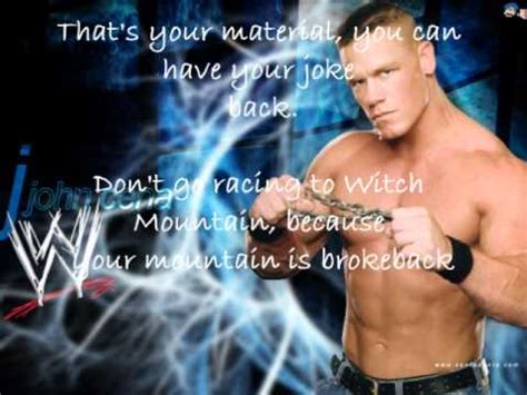 John Cena Rapping to the Rock LYRICS - YouTube