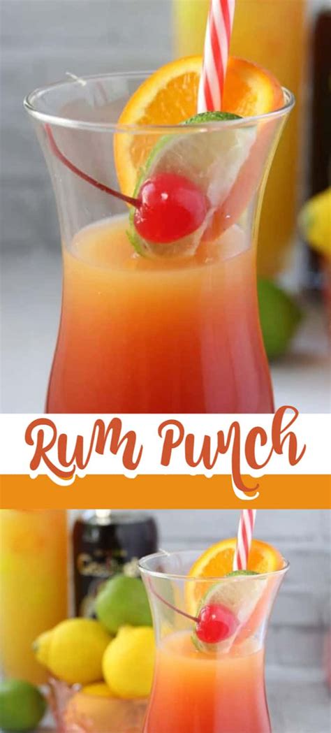 Rum Punch Cocktail: it's a Caribbean sunset in a glass!