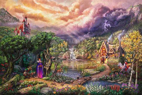 Thomas Kinkade Disney Castle Paintings