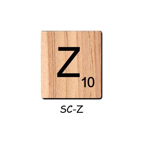 Letter Z – Wooden Scrabble Tiles – BSIRI GAMES