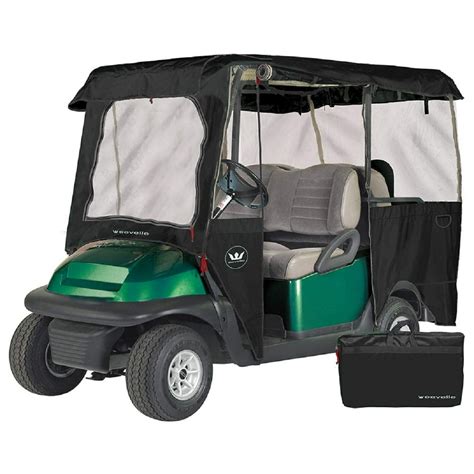 Greenline Drivable 4 Passenger Golf Cart Enclosures by Eevelle, Heavy Duty 300D Universal Fit ...