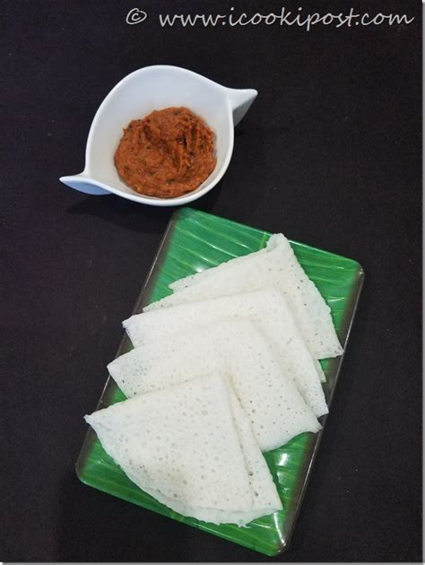 Neer Dosa And Kara Chutney – iCookiPost