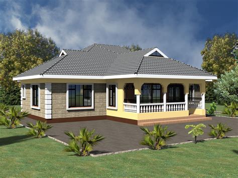 Flat Roof Bungalow Designs In Kenya - modern houses