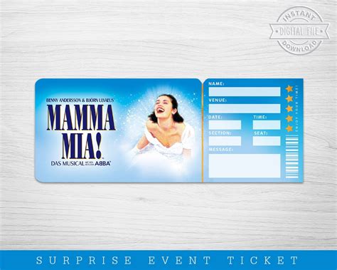 Mamma Mia Ticket Template | ubicaciondepersonas.cdmx.gob.mx