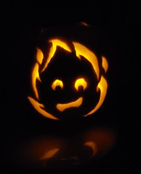 Calcifer Pumpkin Carving | Pumpkin carving, Halloween pumpkin carving ...