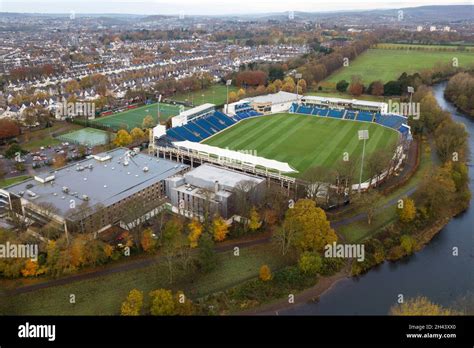 An aerial view of the Swalec Stadium in Cardiff, Wales, United Kingdom Stock Photo - Alamy