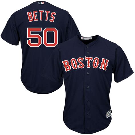 Mookie Betts Boston Red Sox Majestic Cool Base Player Jersey – Navy ...