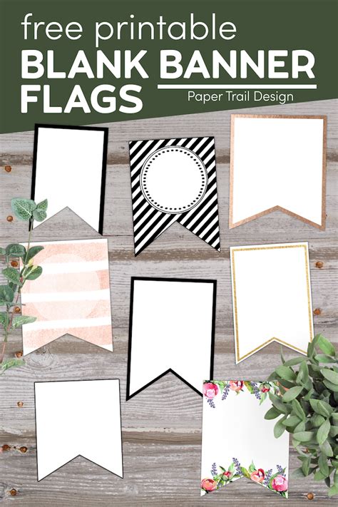 Free Printable Banner Templates {Blank Banners} - Paper Trail Design