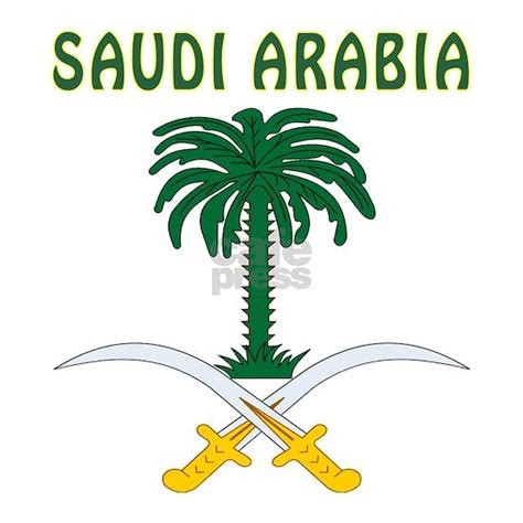 Saudi Arabia Coat of arms Framed Tile by ROYALTEEZ - CafePress