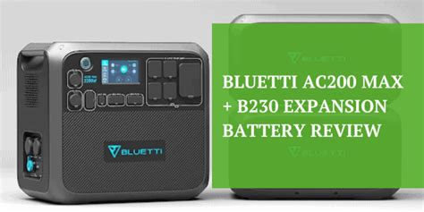 Bluetti AC200 Max Solar Generator + B230 Expansion Battery Review ...