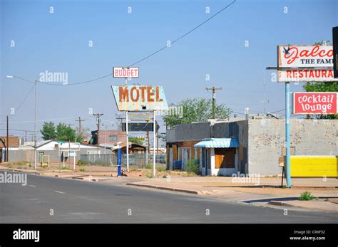 Historic Route 66 motels, Winslow, Arizona, USA - Motel Stock Photo - Alamy