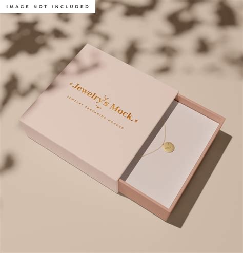 Premium PSD | Jewelry box mockup