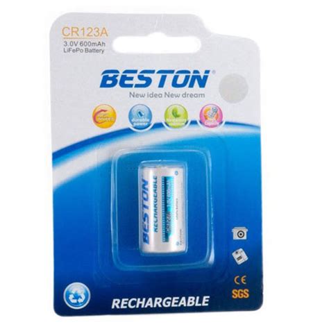 Beston CR123A Rechargeable Photo Lithium Battery 3V | South Africa