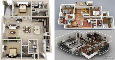 30 Modern 3D Floor Plans Help You To Make Your Dream Home | Engineering Discoveries