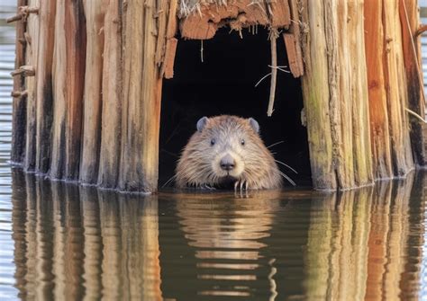 Premium AI Image | Beavers are the secondlargest living rodents