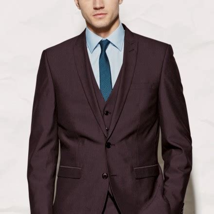 Next Burgundy Suit – Above The Ankles