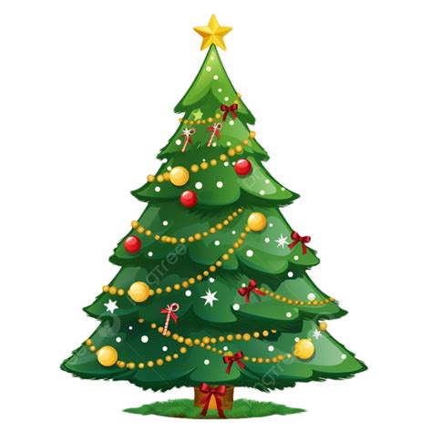 Christmas Star Green Tree Cartoon, Christmas Clipart, Star Clipart, Tree Clipart PNG Transparent ...