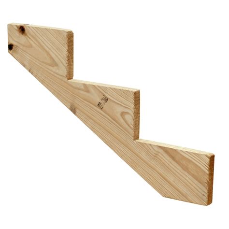 Severe Weather 3-Steps Pressure Treated Pine Wood Outdoor Stair Stringer in the Outdoor Stair ...