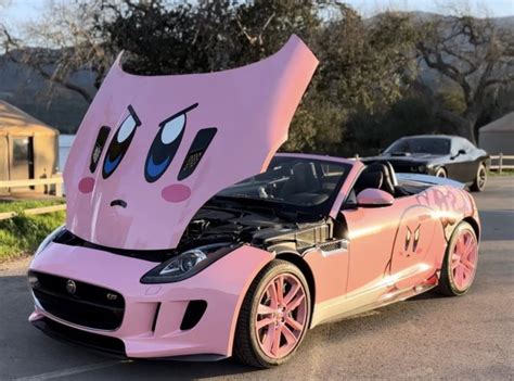 #kirby themed car on Tumblr