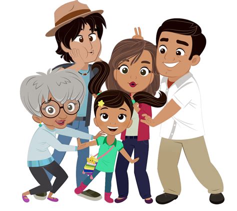 Nina y su Familia PNG transparente - StickPNG