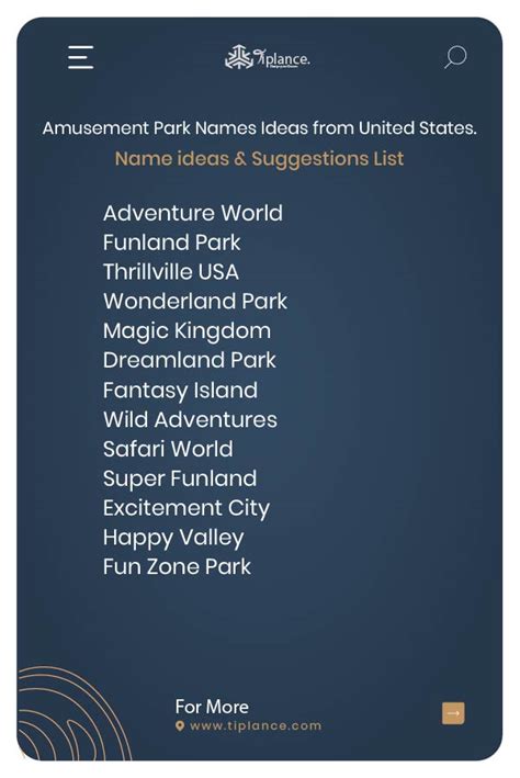 133+ Best Amusement Park Names idea & Suggestion