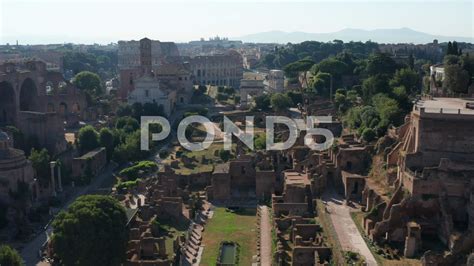 ROMAN FORUM COLOSSEUM AERIAL VIEW BY DRONE (AUTHORIZED) 4K PRORESS Stock Footage #AD ,#AERIAL# ...