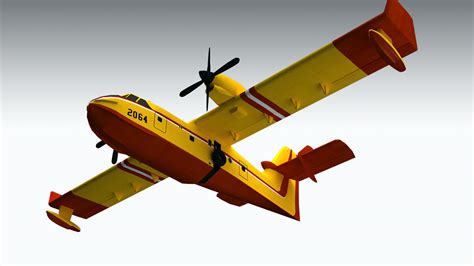 3D model Canadair CL-415 VR / AR / low-poly | CGTrader