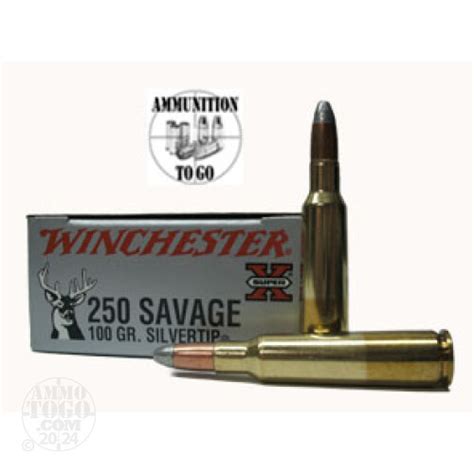 .250 SAVAGE Ammo - 20 Rounds of 100 Grain Polymer Tipped by Winchester