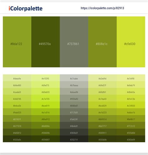 4 Latest Color Schemes with Trendy Green And Pear Color tone combinations | 2024 | iColorpalette