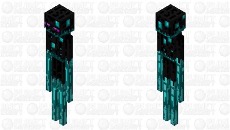 Enderman blue sparky body with magenta eyes Minecraft Mob Skin