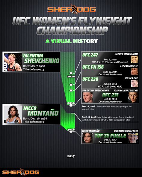 The UFC Women's Flyweight Title: A Visual History