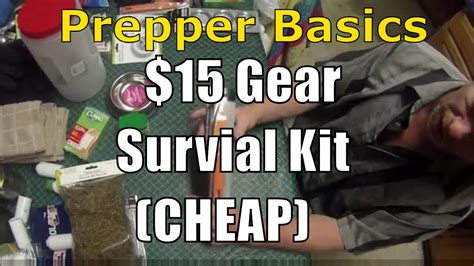 Prepper Basics: $15 Gear Survial Kit (CHEAP) - YouTube