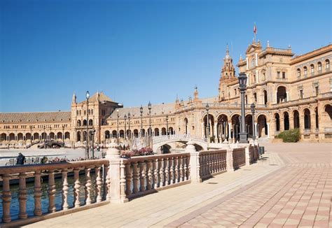 Royal palace of Seville stock photo. Image of blue, espana - 28729030