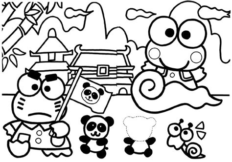 Dibujos de Sanrio Keroppi para Colorear para Colorear, Pintar e ...