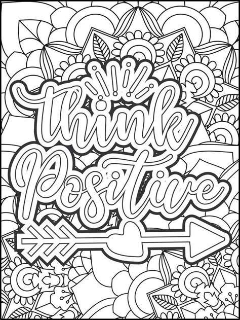 Motivational quotes coloring page. Inspirational quotes coloring page ...