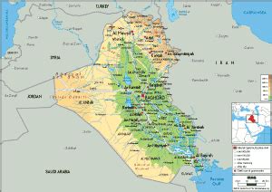 Iraq Map (Political) - Worldometer