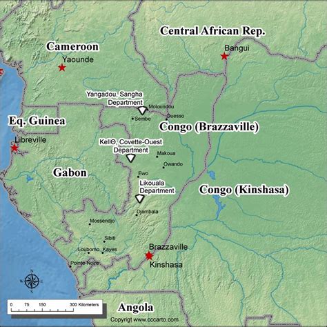 Congo Brazzaville Diamond Mines Map