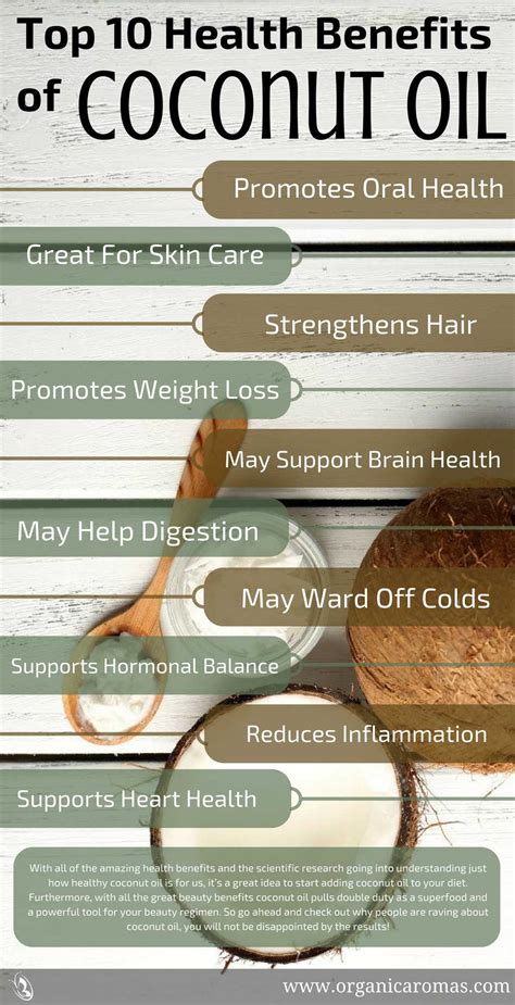 Top 10 Health Benefits of Coconut Oil