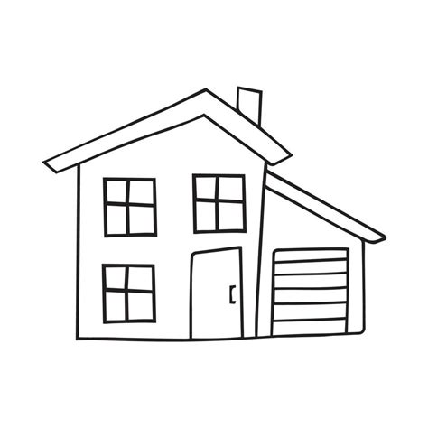 house in doodle style 9828168 Vector Art at Vecteezy