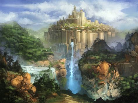 Fantasy castle by N7U2E on deviantART | Fantasy castle, Fantasy art landscapes, Fantasy landscape