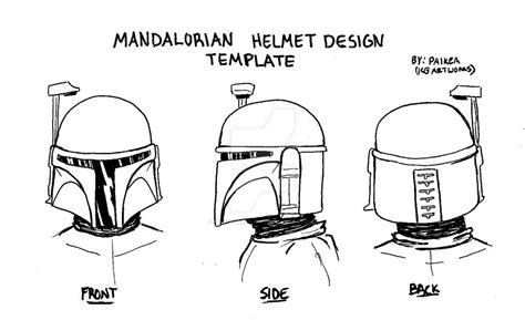 Printable Mandalorian Helmet Template