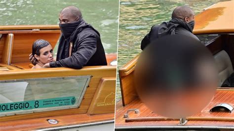 Kanye West Bares His Butt During Boat Ride in Venice With Wife Bianca ...