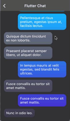 Create gradient chat bubbles | Flutter