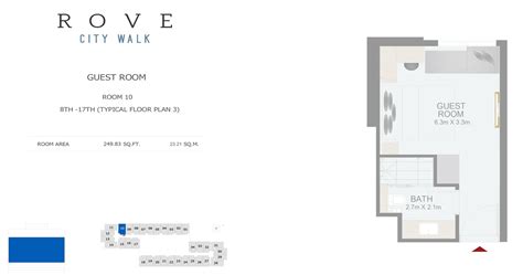 Rove City Walk Apartments | Floor Plan and Sizes