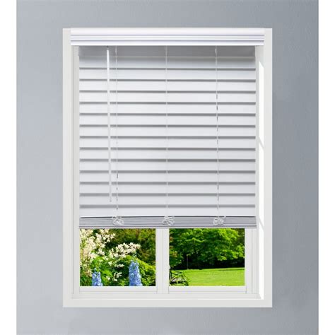 Linen Avenue Custom Cordless Partial Inside Mount Faux Wood Blinds, 43.5 W X 72 H - Walmart.com ...