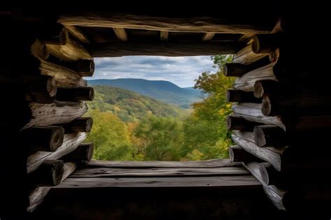 Premium AI Image | Landscape nature view background view from window at ...