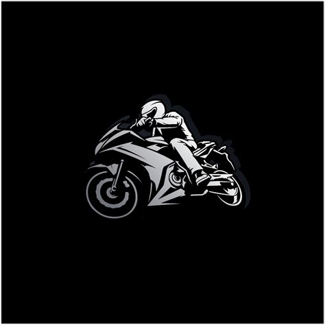 Motorcycle Racing Clipart Black And White